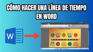 Cómo hacer una línea de tiempo en Word PASO A PASO [upl. by Hugo]