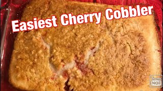 Easiest Cherry Cobbler You Will Ever Make [upl. by Eugnimod557]