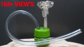 How to make a mini pocket hookah using 2 bottle caps  EXPERIMENT amp CREATION [upl. by Acillegna138]