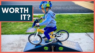 Kids Bike Ramp Tested  Ten Eighty Micro Flybox Ramp Review [upl. by Eilac]