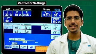 Basic Modes of Ventilator made easy VENTILATOR SETTINGS [upl. by Halet]