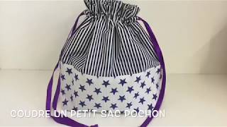 Coudre un petit sac pochon  Tuto Couture Madalena [upl. by Alegnaed]