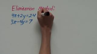 Elimination Method  Simultaneous Equations [upl. by Lenssen731]