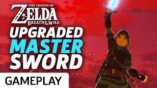 Zelda Breath Of The Wild  Upgraded Master Sword At Max Power Gameplay [upl. by Mcmurry155]