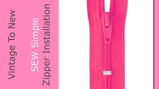 Super Simple Zipper Installation  Zipper Hack [upl. by Ytiak]