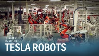 Meet Iceman and Wolverine — the 2 coolest robots in Teslas factory [upl. by Attenwahs314]