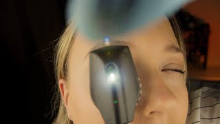 ASMR Ocular Orbital Eye Examination Light Exam [upl. by Ahsinet937]