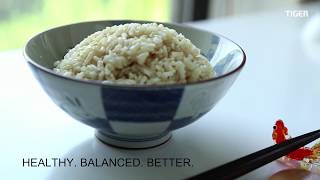 Cooking Healthy Brown Rice with Tiger IH Rice Cooker [upl. by Yekcin]