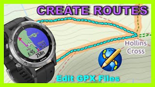 Create and Edit GPX Files  Make Routes To Use With GPS Devices [upl. by Engel]