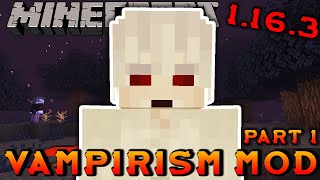 BECOMING A VAMPIRE   Minecraft Vampirism Mod Review 1163 Part 1 [upl. by Hsilgne]