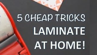 DIY LAMINATOR TIPS  How to laminate at home [upl. by Chico]