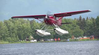 Alaska Seaplanes Taking off Landing amp Flying [upl. by Haimarej]