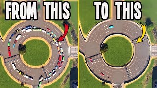 AMAZING Fix From 17 to Almost 90 Traffic in Cities Skylines [upl. by Assek133]