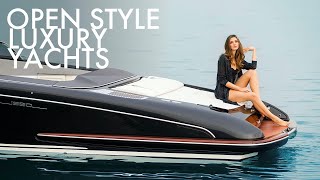 Top 5 Small Open Style Luxury Yachts by Riva Yachts  Price amp Features [upl. by Acyre285]