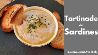 TARTINADE de SARDINES tousencuisineavecseb [upl. by Yorgerg]