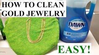 How to Clean Gold Jewelry at Home SAFE amp EASY [upl. by Airyt397]