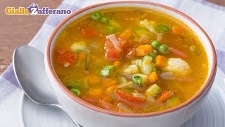 MINESTRONE DI VERDURE FATTO IN CASA [upl. by Enivid]