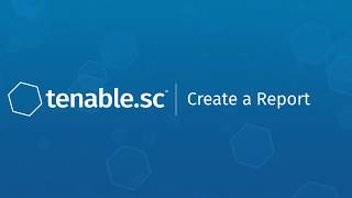 Create a Report in Tenablesc [upl. by Albertina]