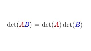 det AB  det A det B [upl. by Assillem]