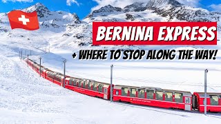 BERNINA EXPRESS  Taking a beautiful Swiss panoramic train through Graubunden  Landwasser Viaduct [upl. by Warrin]