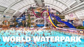 World Waterpark ALL WATERSLIDES POV at West Edmonton Mall Edmonton Alberta [upl. by Ause]