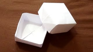 Como hacer Caja Origami BASICA y FACIL [upl. by Zebulon133]