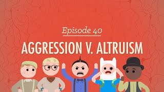 Aggression vs Altruism Crash Course Psychology 40 [upl. by Attevad]