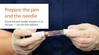 Performing an Injection with BD AutoShield™ Duo Safety Pen Needle [upl. by Domela]