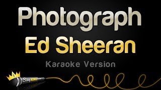 Ed Sheeran  Photograph Karaoke Version [upl. by Gleeson532]