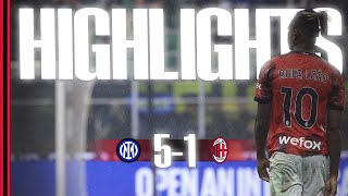 Inter 51 AC Milan  Serie A  Highlights [upl. by Eustashe]