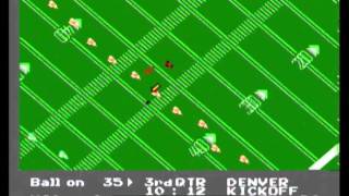 NES Play Action Football NES gameplay  Denver  Miami [upl. by Alyehc]