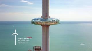 Brightons Best Views British Airways i360 Viewing Tower [upl. by Enerehs]