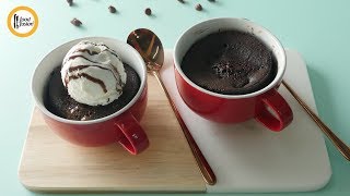 Chocolate Mug Cake in Microwave recipe By Food Fusion [upl. by Can542]