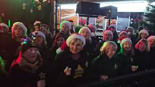 WHAT CHRISTMAS MEANS TO ME Rock Choir at Birkdale Lights Switch On 1st December 2024 [upl. by Ecyar]