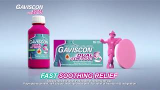 Gaviscon Dual Action – Relief from heartburn amp indigestion 6s [upl. by Godewyn633]