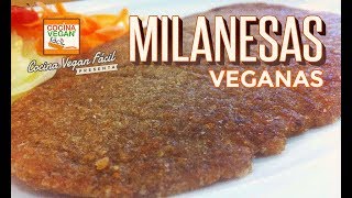 Milanesas veganas  Cocina Vegan Fácil [upl. by Oulman]