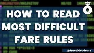 How to read Fare Rules  Special Cases  Save Losses  Amadeus Session 31  GDS learning  Travel [upl. by Yraeg]