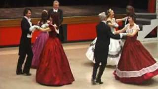 Quadrille Club dancing the Beseda Quadrille [upl. by Ailesor]