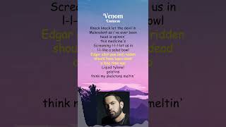 Eminem  Venom Lyrics shorts [upl. by Ainecey93]