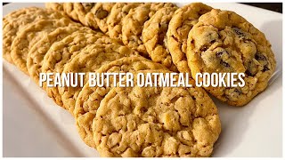 Easy the best Peanut Butter Oatmeal Cookies [upl. by Ahtnicaj401]