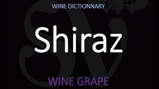 How to Say Shiraz Australian Wine Pronunciation [upl. by Laureen]