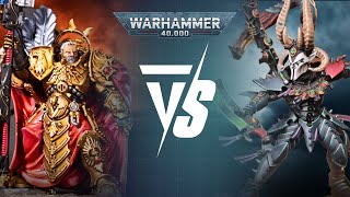 Adeptus Custodes Vs Drukhari 2000pts Warhammer 40K Battle Report [upl. by Fagin]