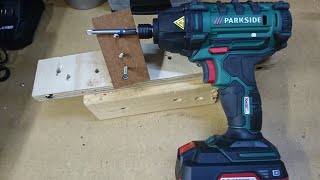 ParksideLidl 20v impact driver review  010 [upl. by Ykcin]