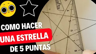 COMO HACER una ESTRELLA de 5 puntas ⭐️ HOW to MAKE a 5 POINT STAR ⭐️ [upl. by Marceau]