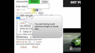 Word unscrambler demo thanks [upl. by Schnur]
