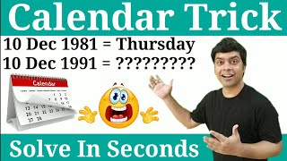 Calendar Reasoning Trick [upl. by Eitra]