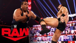 Drew McIntyre vs Keith Lee – WWE Championship Match Raw Jan 4 2021 [upl. by Irme]