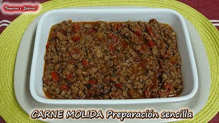 CARNE MOLIDA preparación económica sencilla y deliciosa [upl. by Yrotciv]