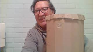 COMO HACER UN TAMBOR CON CAJAS DE CARTON Y BOLSA DE PLASTICO [upl. by Terrej]