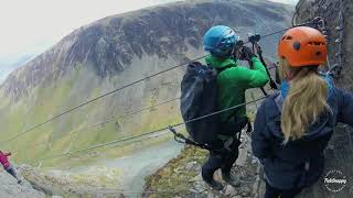 Honister Slate Mine  Via Ferrata  April 2017 [upl. by Broeker603]